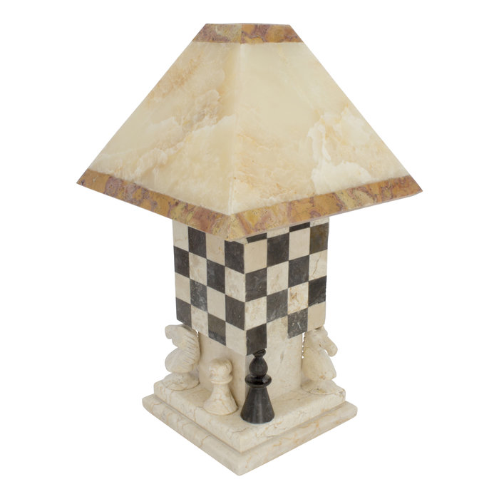 Indomarmer Table lamp Chess Onyx & Marble