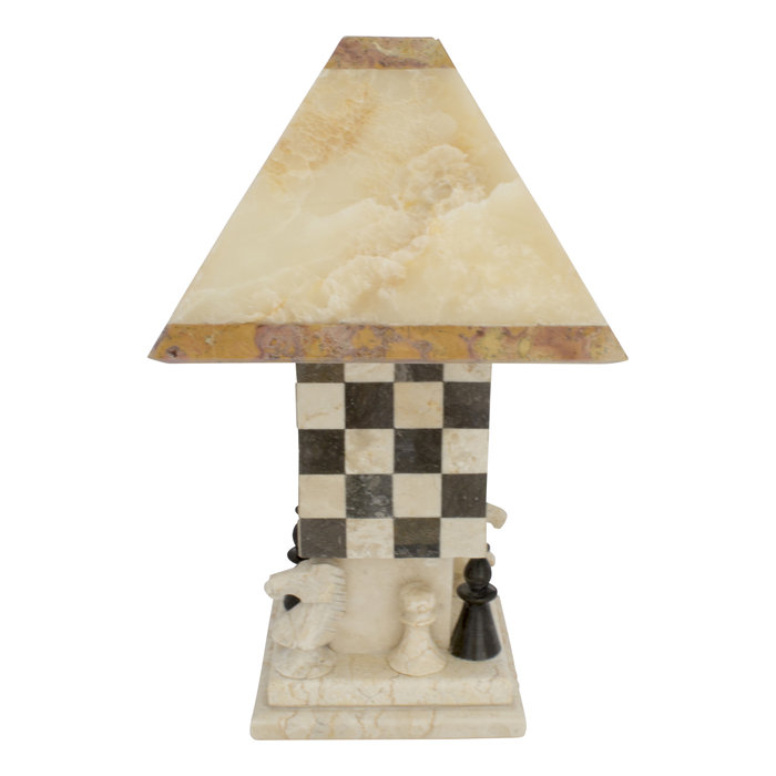 Indomarmer Table lamp Chess Onyx & Marble