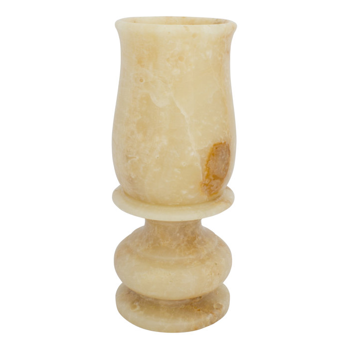 Indomarmer Kelchlampe aus Onyx