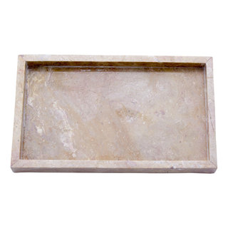 Indomarmer Rotem Marmor Serviertablett 30x18x3 cm