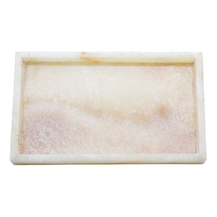 Indomarmer Yellow Onyx Serviertablett 30x18x3 cm