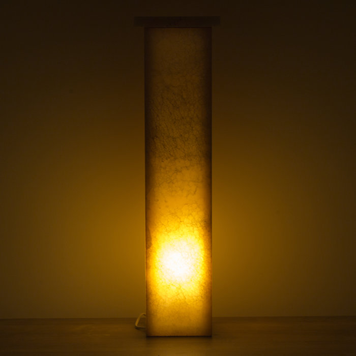 Indomarmer Square Lamp Onyx Hoogte 62 cm
