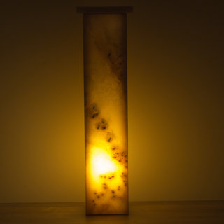 Indomarmer Square Lampe Aus Onyx Höhe 62 cm
