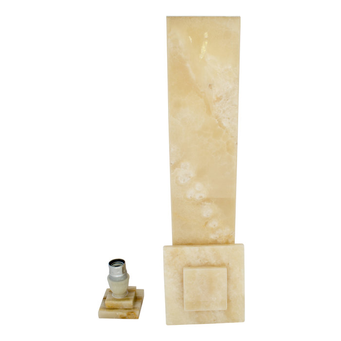 Indomarmer Square Lamp Onyx Hoogte 62 cm