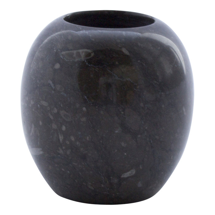 Indomarmer Schwarz Marmor Teelichtkerzenhalter H8 Ø8