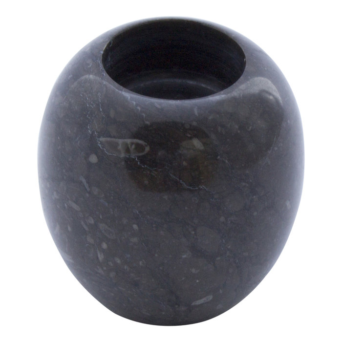 Indomarmer Schwarz Marmor Teelichtkerzenhalter H8 Ø8