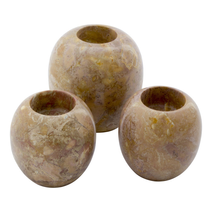 Indomarmer Red Marble Tea light holder H8 Ø8