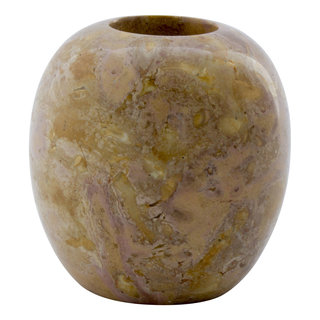 Indomarmer Red Marble Tea light holder H10 Ø10