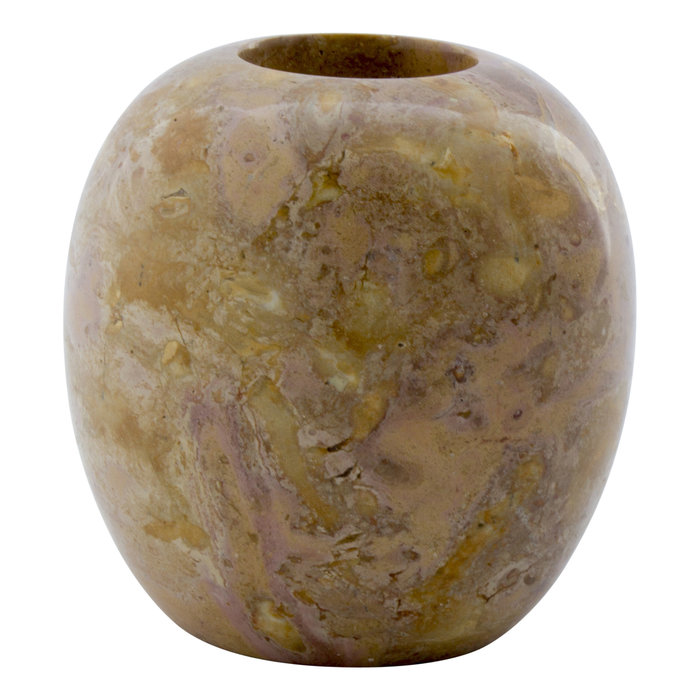 Indomarmer Red Marble Tea light holder H10 Ø10