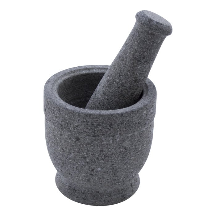 Indomarmer Mörser aus Flussstein