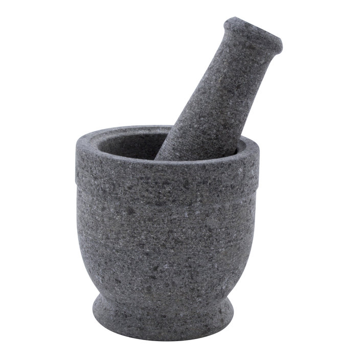 Indomarmer Mörser aus Flussstein