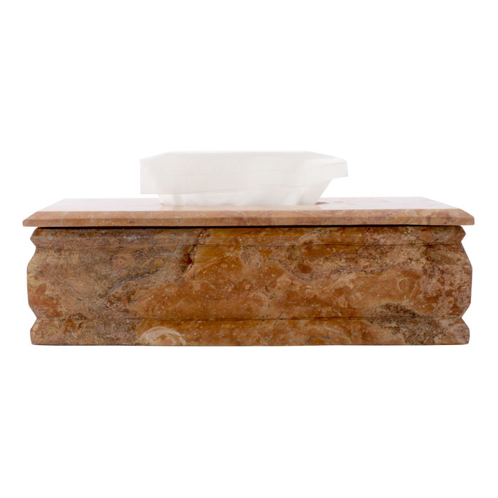 Indomarmer Luxe Tissue Box Rood Marmer