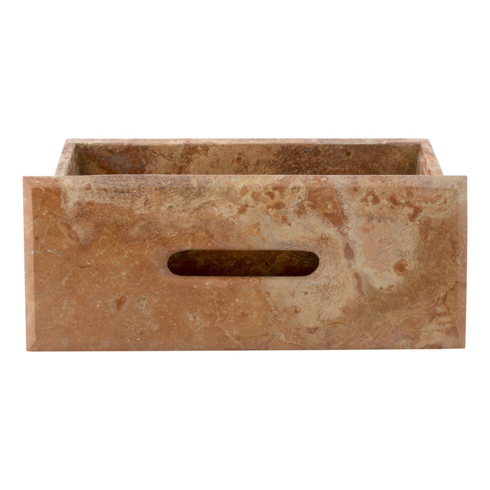 Indomarmer Luxe Tissue Box Rood Marmer