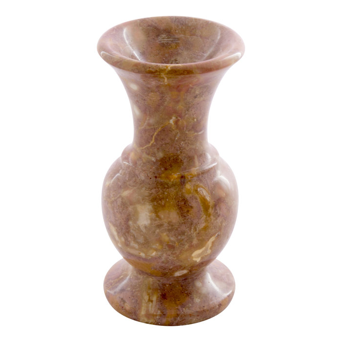 Indomarmer Red Marble Rose vase H16 Ø8