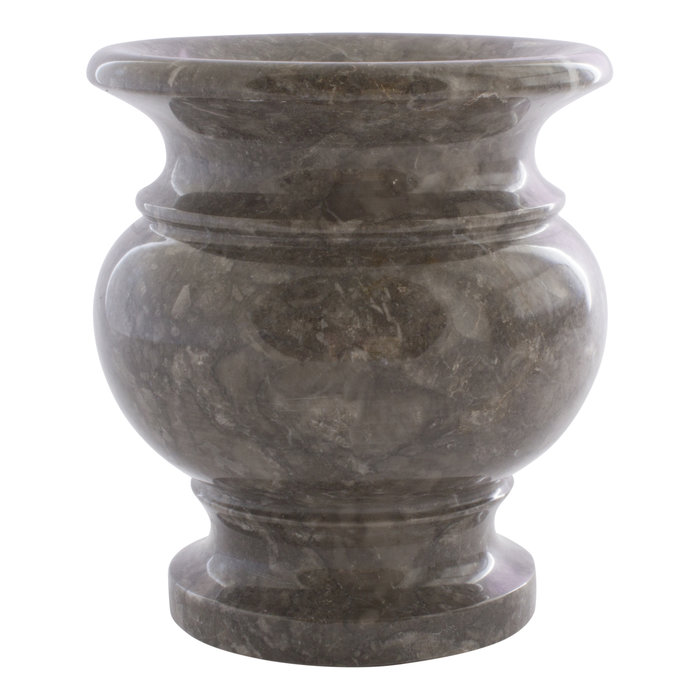 Indomarmer Grijs Marmeren Vaas H17cm Ø15