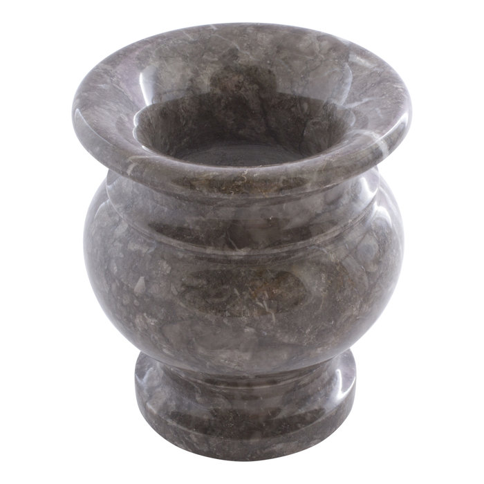 Indomarmer Grauem Marmor Vase H17cm Ø15