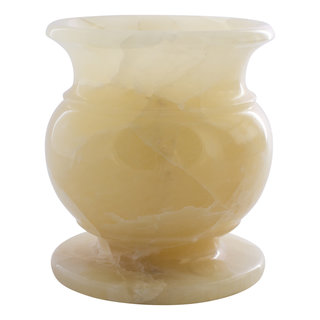 Indomarmer Onyx Vaas H17cm Ø15