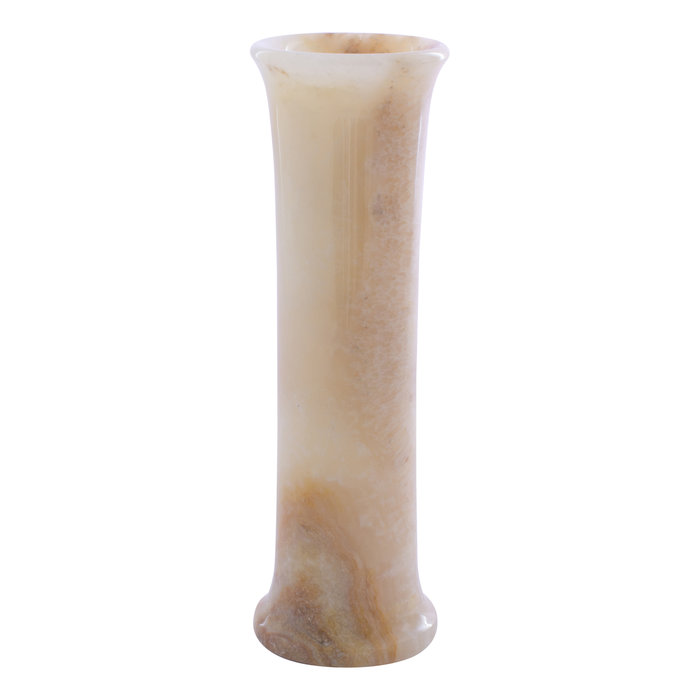 Indomarmer Schlanke Vase aus Onyx H25cm Ø8