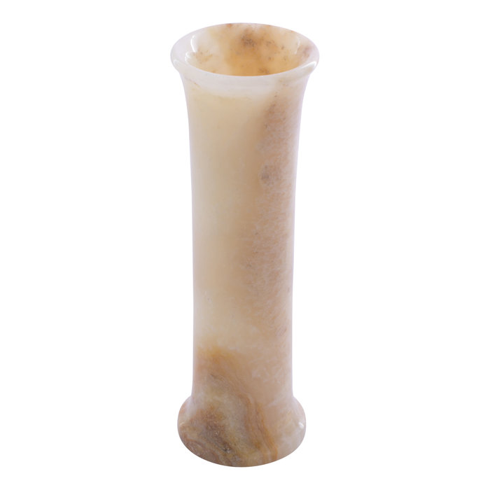 Indomarmer Schlanke Vase aus Onyx H25cm Ø8