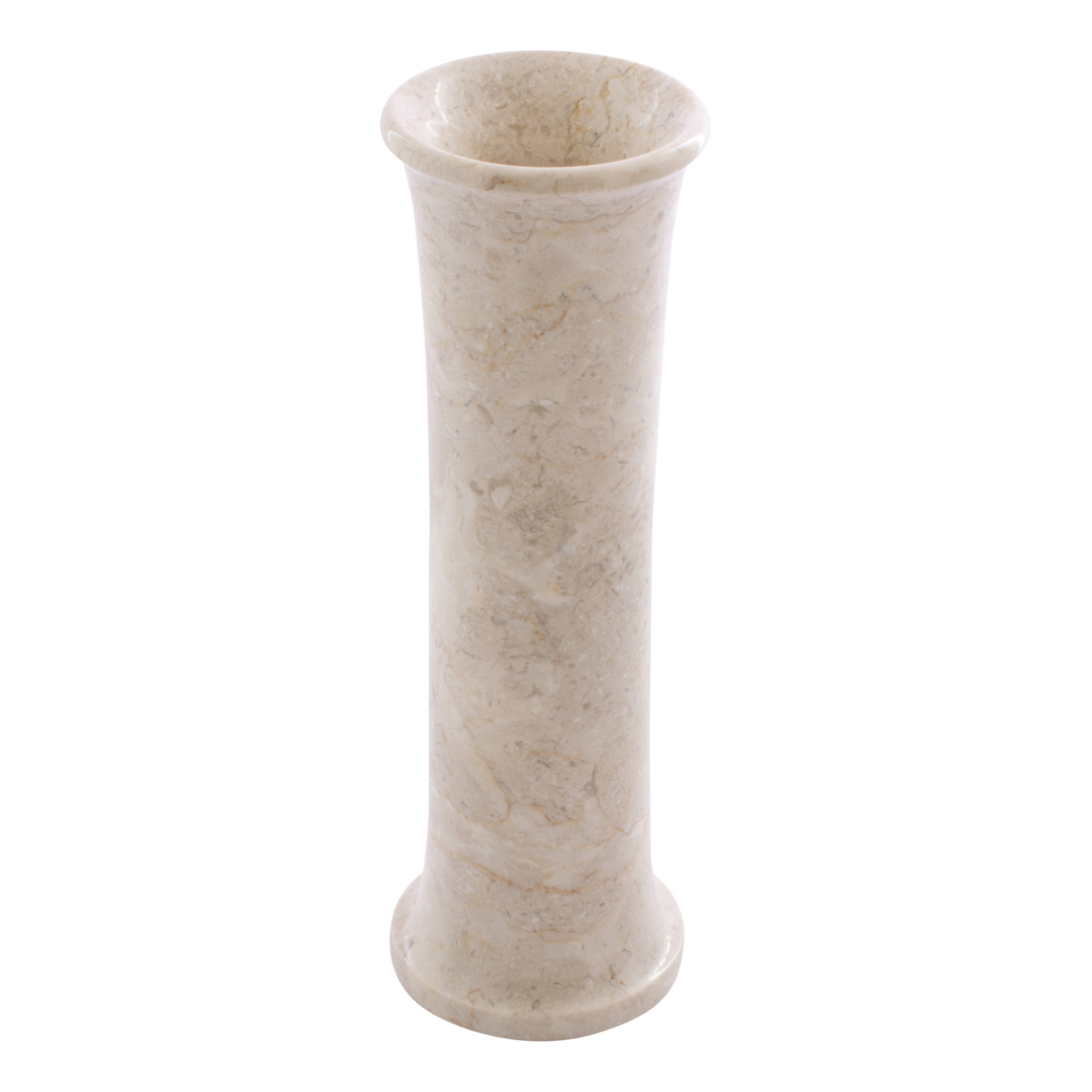 Indomarmer Slim Cream Marble Vase H25cm Ø8