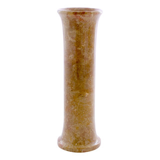 Indomarmer Schlanke Vase aus Rotem Marmor H25cm Ø8