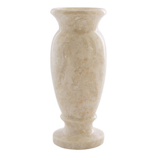 Indomarmer Cream Marble Vase H20cm Ø9cm