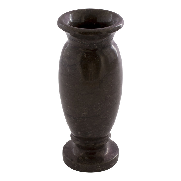 Indomarmer Schwarz Marmor Vase H20cm Ø9cm