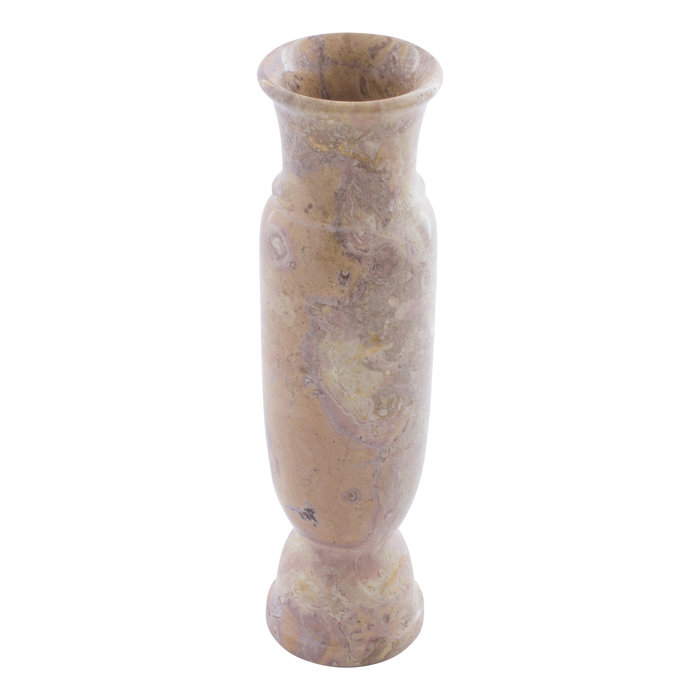 Indomarmer Vaas Rood Marmer H30cm Ø8cm