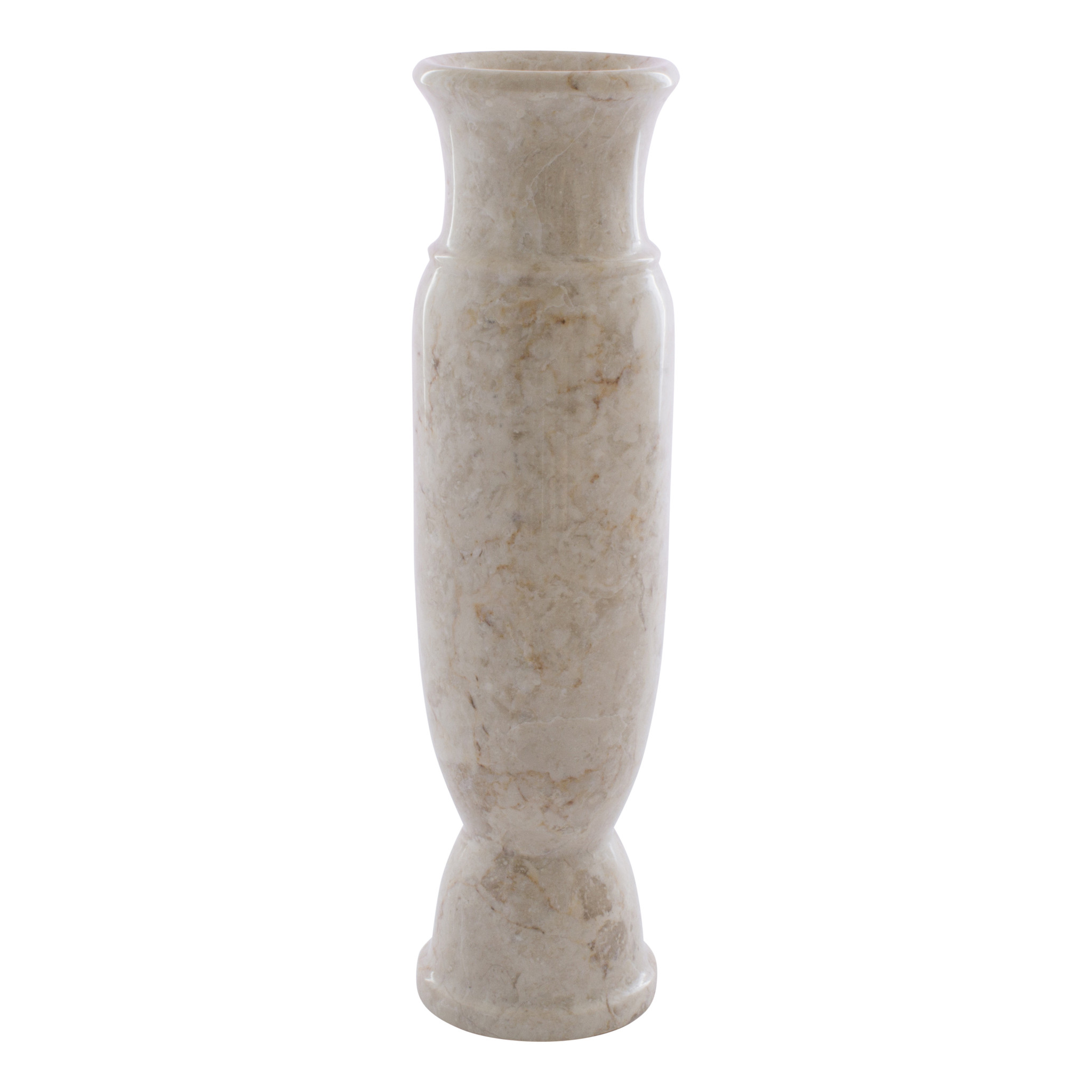 Indomarmer Cream Marble Vase H30cm Ø8cm