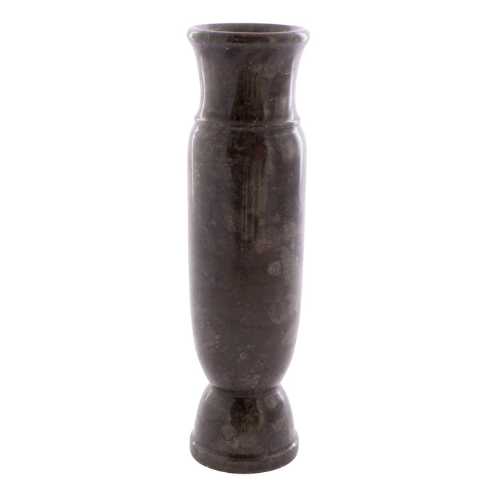 Indomarmer Vase aus Schwarz Marmor H30cm Ø8cm