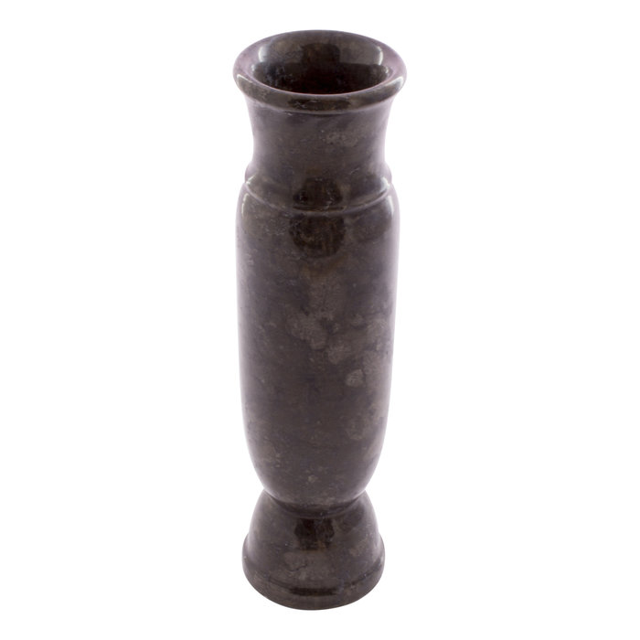 Indomarmer Vase aus Schwarz Marmor H30cm Ø8cm