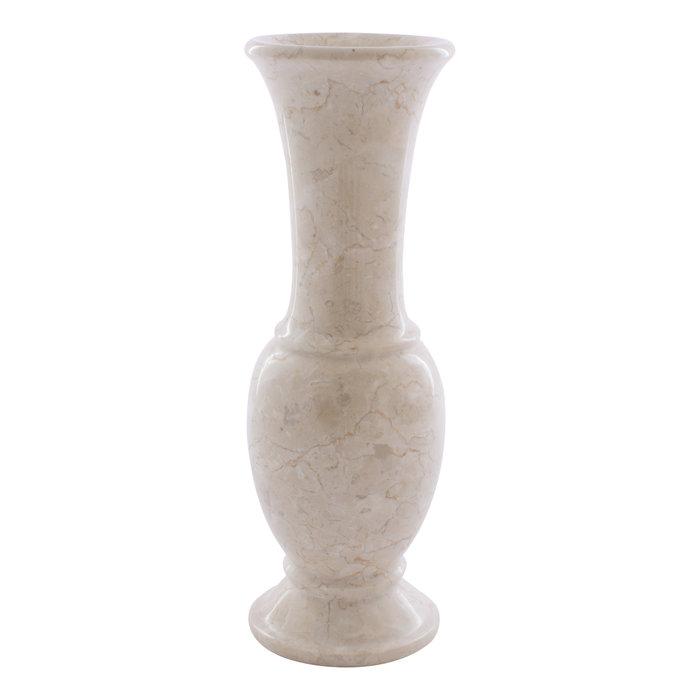 Indomarmer Crème Marmeren Vaas H30cm Ø10cm