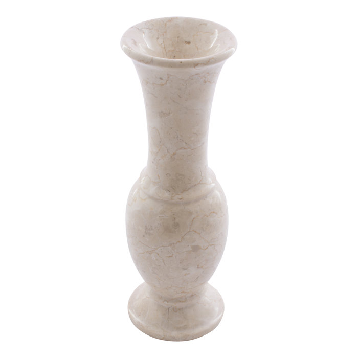 Indomarmer Crème Marmeren Vaas H30cm Ø10cm