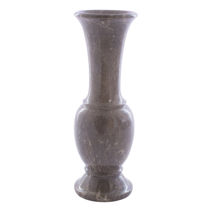 Indomarmer Grauem Marmor Vase H30cm Ø10cm