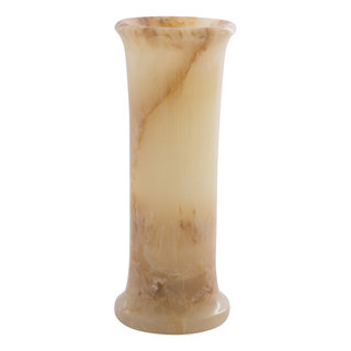 Indomarmer Schlanke Vase aus Onyx H20cm Ø8