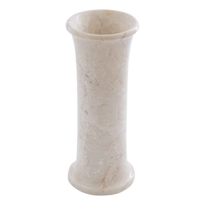 Indomarmer Slim Cream Marble Vase H20cm Ø8cm
