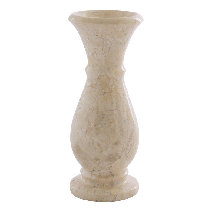 Indomarmer Creme Marmor Rosenvase H20cm Ø8cm