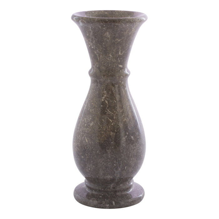 Indomarmer Grauem Marmor Rosenvase H20cm Ø8cm