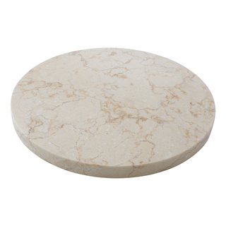 Indomarmer Creme Marmor Käseplatte rund 30 cm