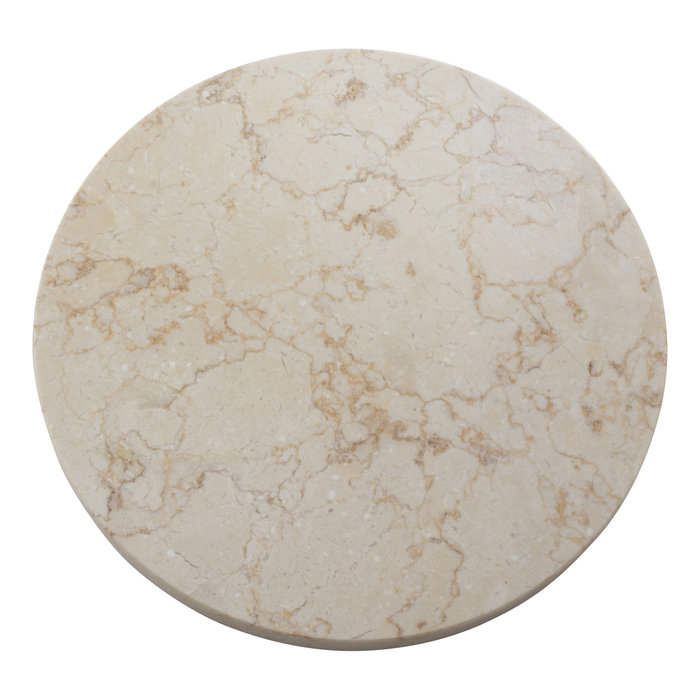 Indomarmer Creme Marmor Käseplatte rund 30 cm