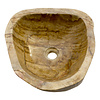Indomarmer Polierte Waschbecken aus Versteinertes Holz 39x38x15cm