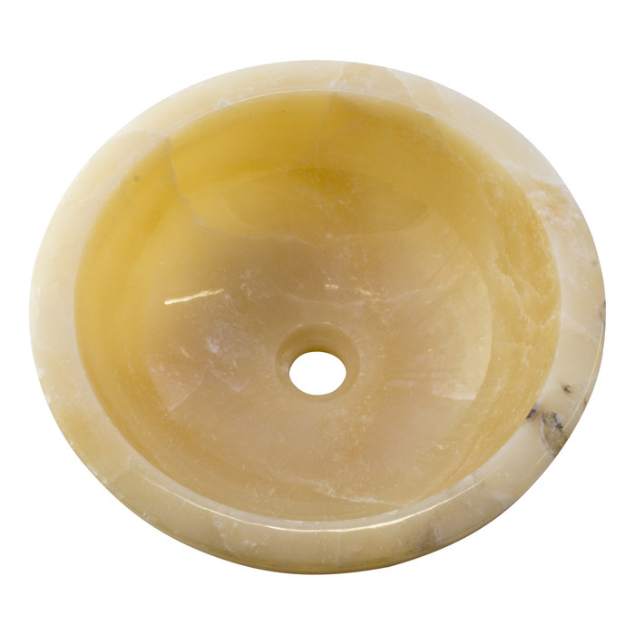 Indomarmer Onyx Waschbecken Ø 40 x H 15 cm