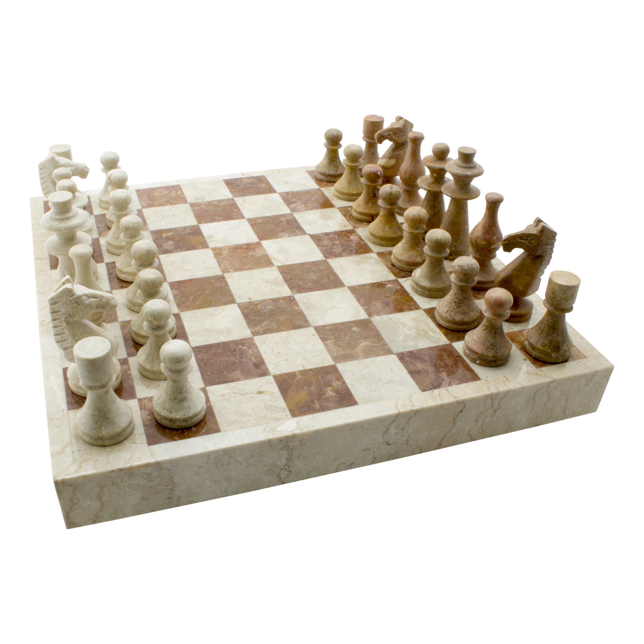Indomarmer Schachbrett aus Marmor 45x45cm Modell 5