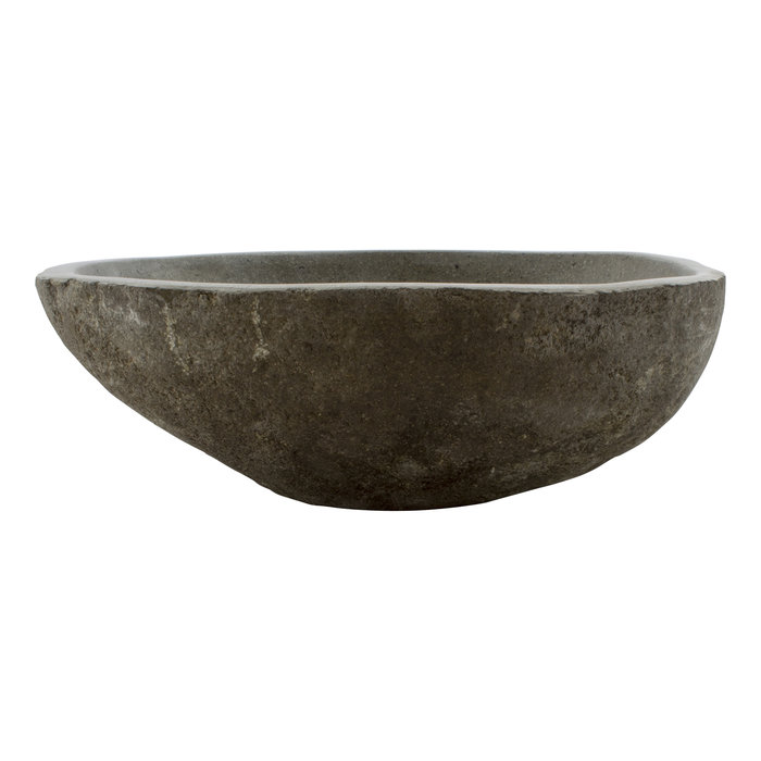 Indomarmer Waschbecken aus Flussstein 42x38x15cm