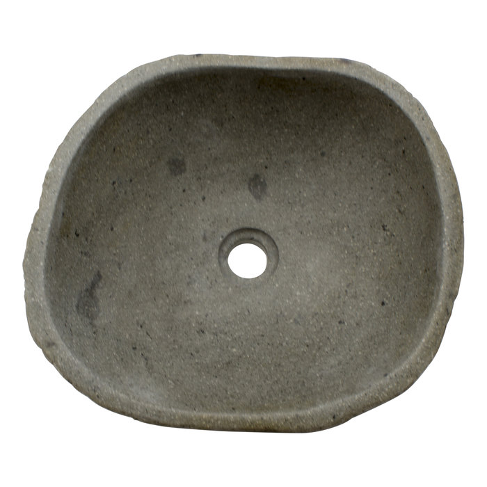 Indomarmer Waschbecken aus Flussstein 42x38x15cm