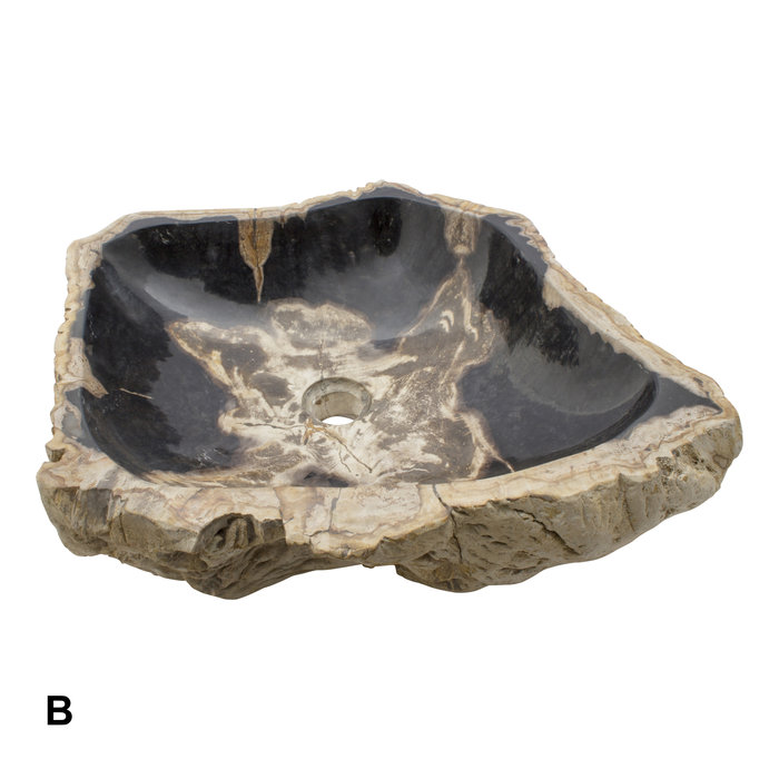 Indomarmer Petrified Wood Washbasin Set