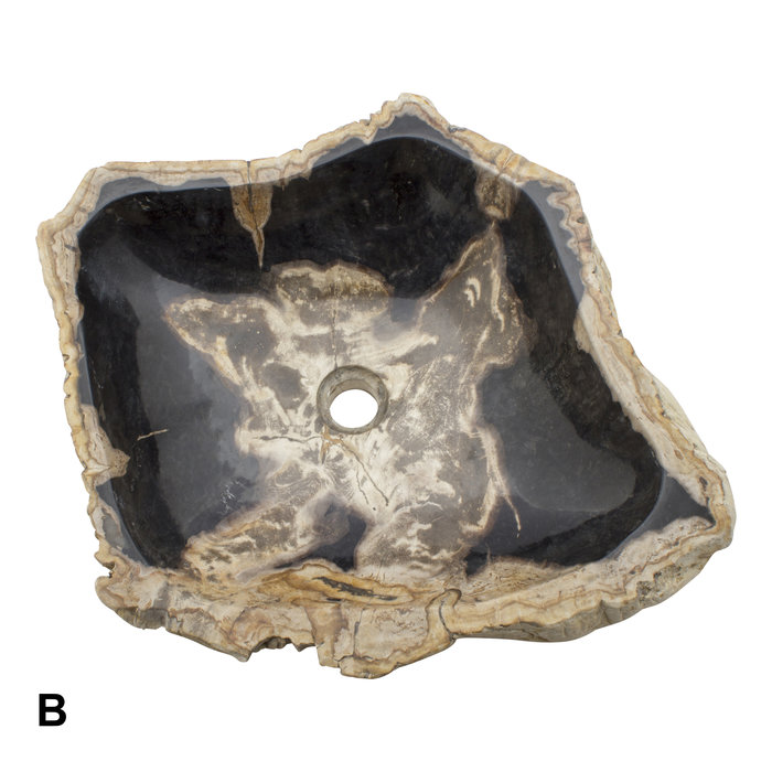 Indomarmer Petrified Wood Washbasin Set