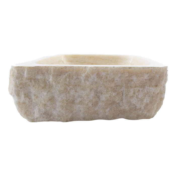 Indomarmer Waschbecken aus Onyx 44x41x15cm