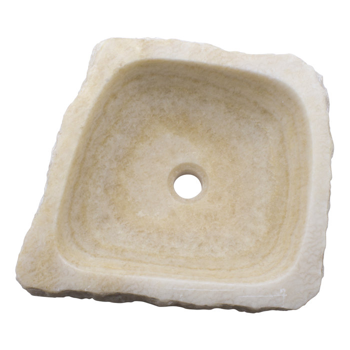 Indomarmer Waschbecken aus Onyx 44x41x15cm