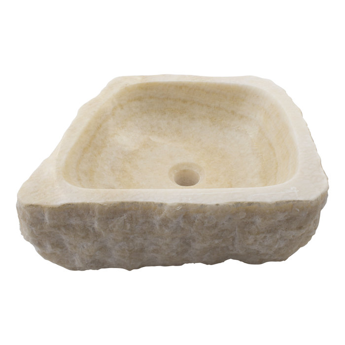 Indomarmer Waschbecken aus Onyx 44x41x15cm